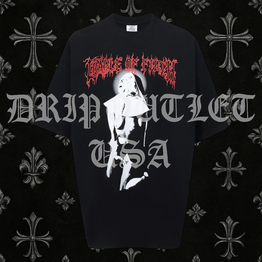 VETEMENTS Vintage Cradle Of Filth Tee-Shirt - Black