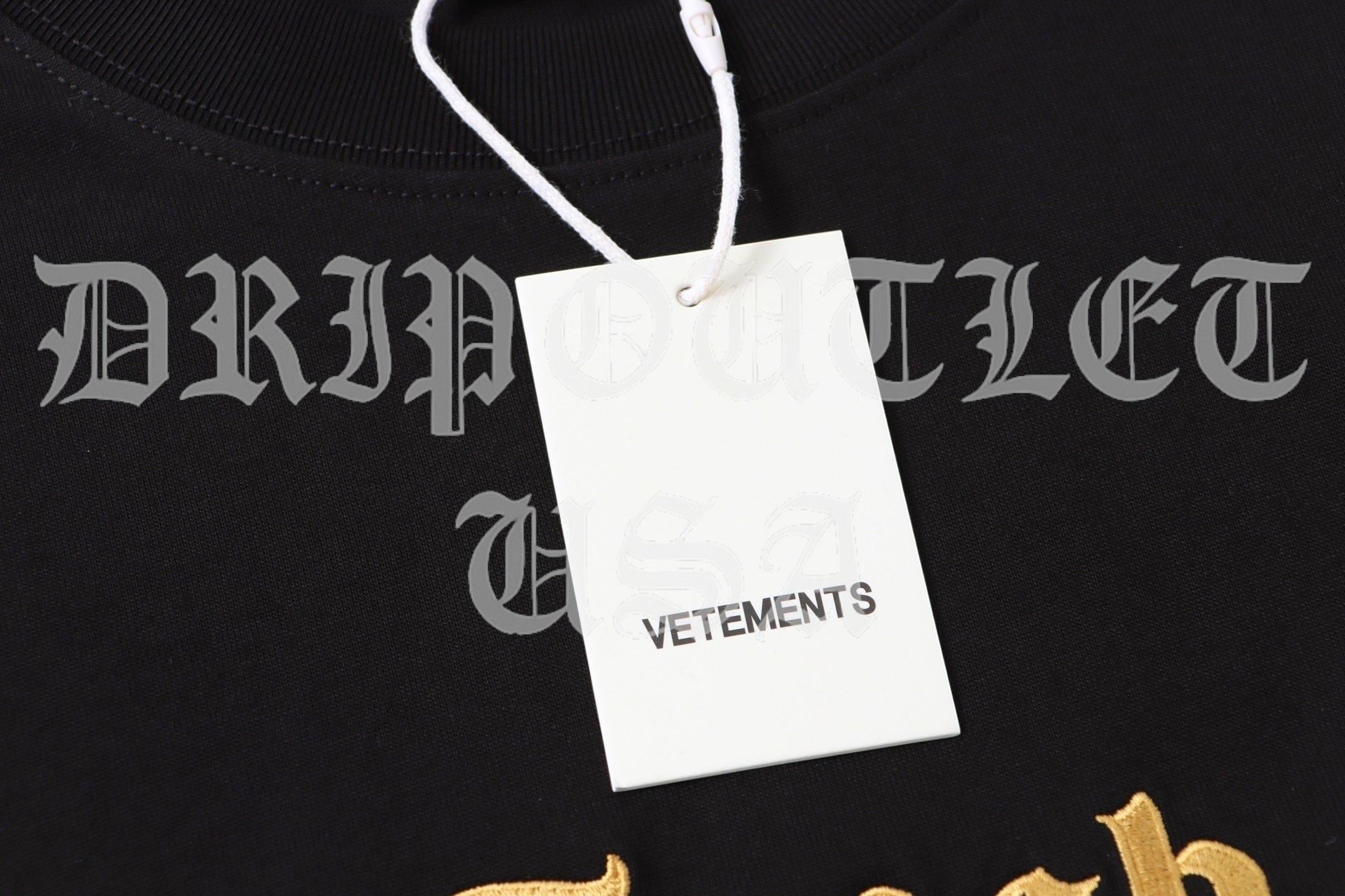 VETEMENTS Vintage "Trash" Tee-Shirt - Black