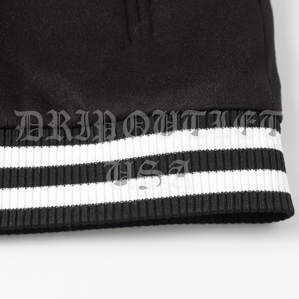 Chrome Hearts Leather Varsity Jacket