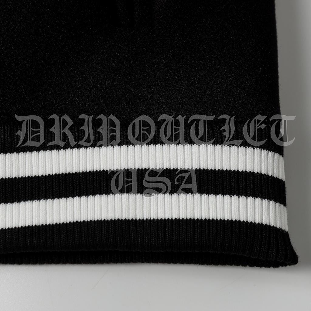 Chrome Hearts Leather Varsity Jacket