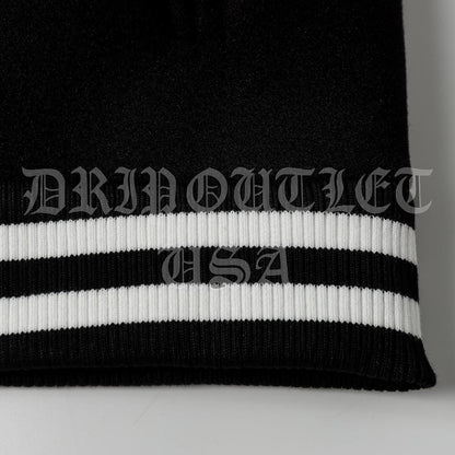 Chrome Hearts Leather Varsity Jacket