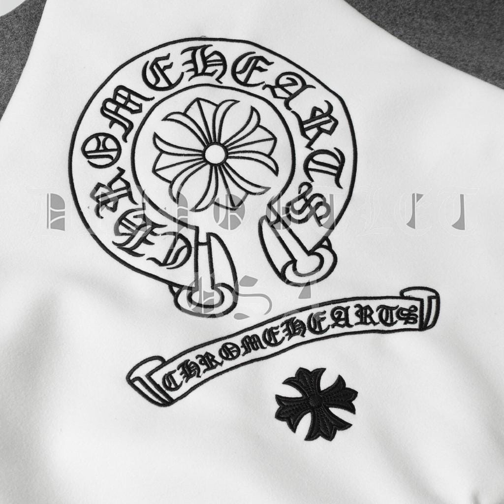 Chrome Hearts Leather Varsity Jacket