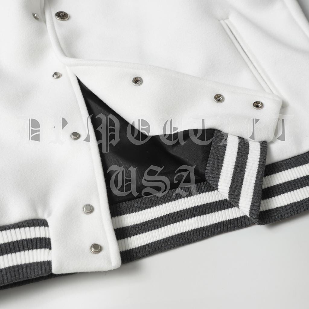 Chrome Hearts Leather Varsity Jacket