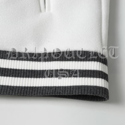 Chrome Hearts Leather Varsity Jacket