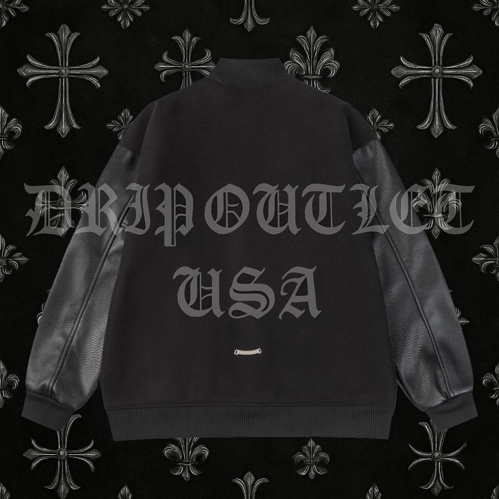 Chrome Hearts Leather Biker Jacket