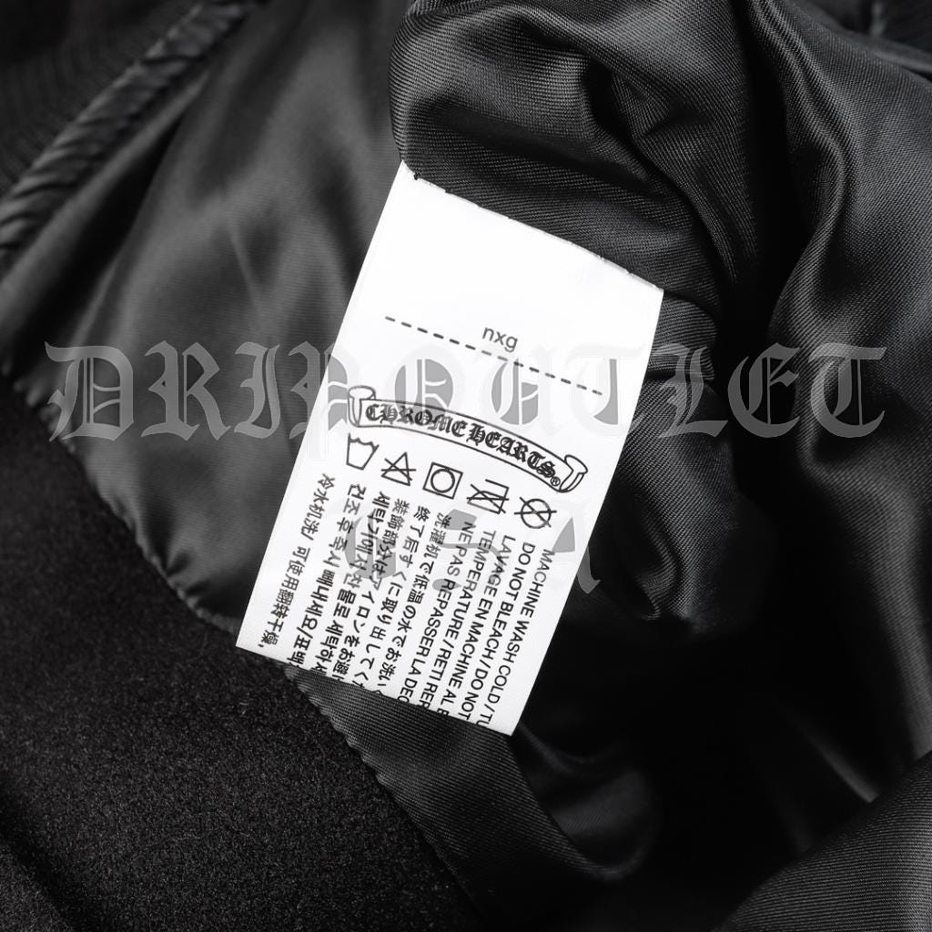 Chrome Hearts Leather Biker Jacket