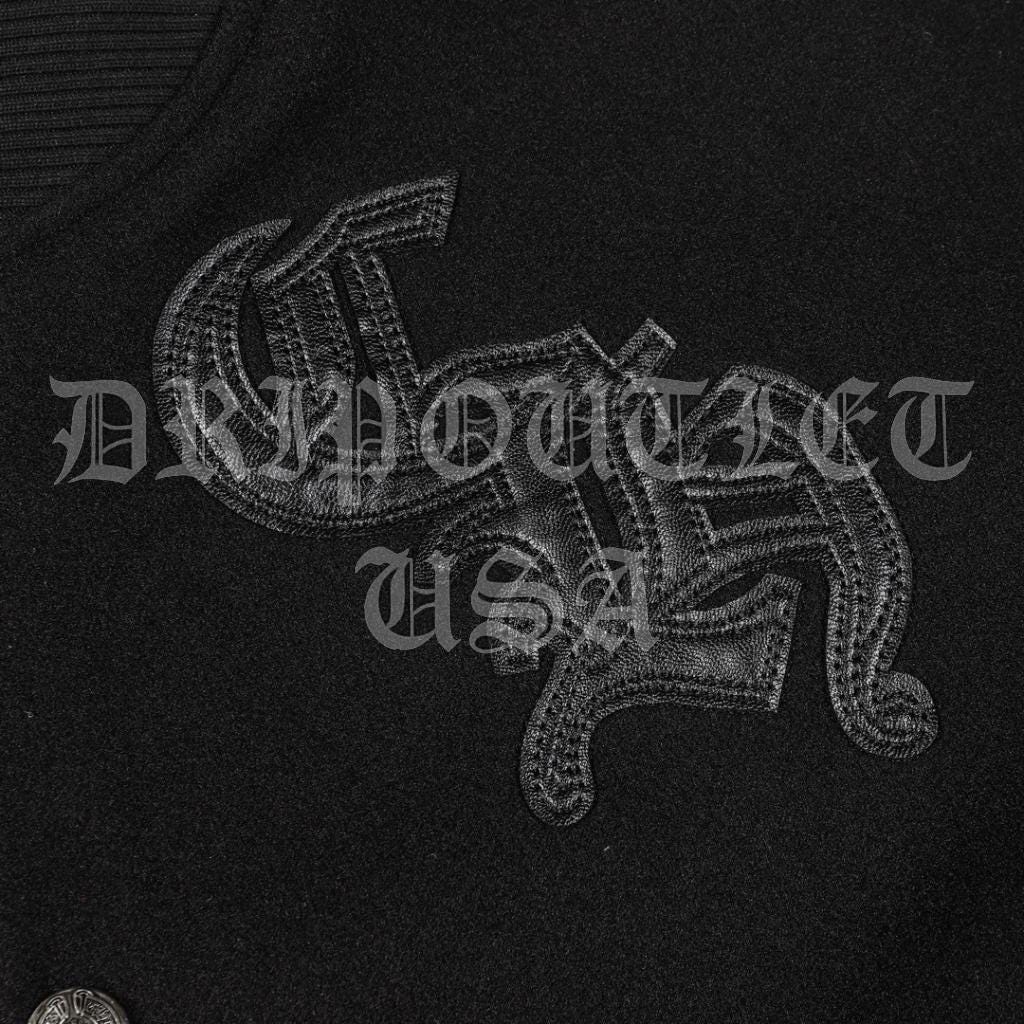 Chrome Hearts Leather Biker Jacket