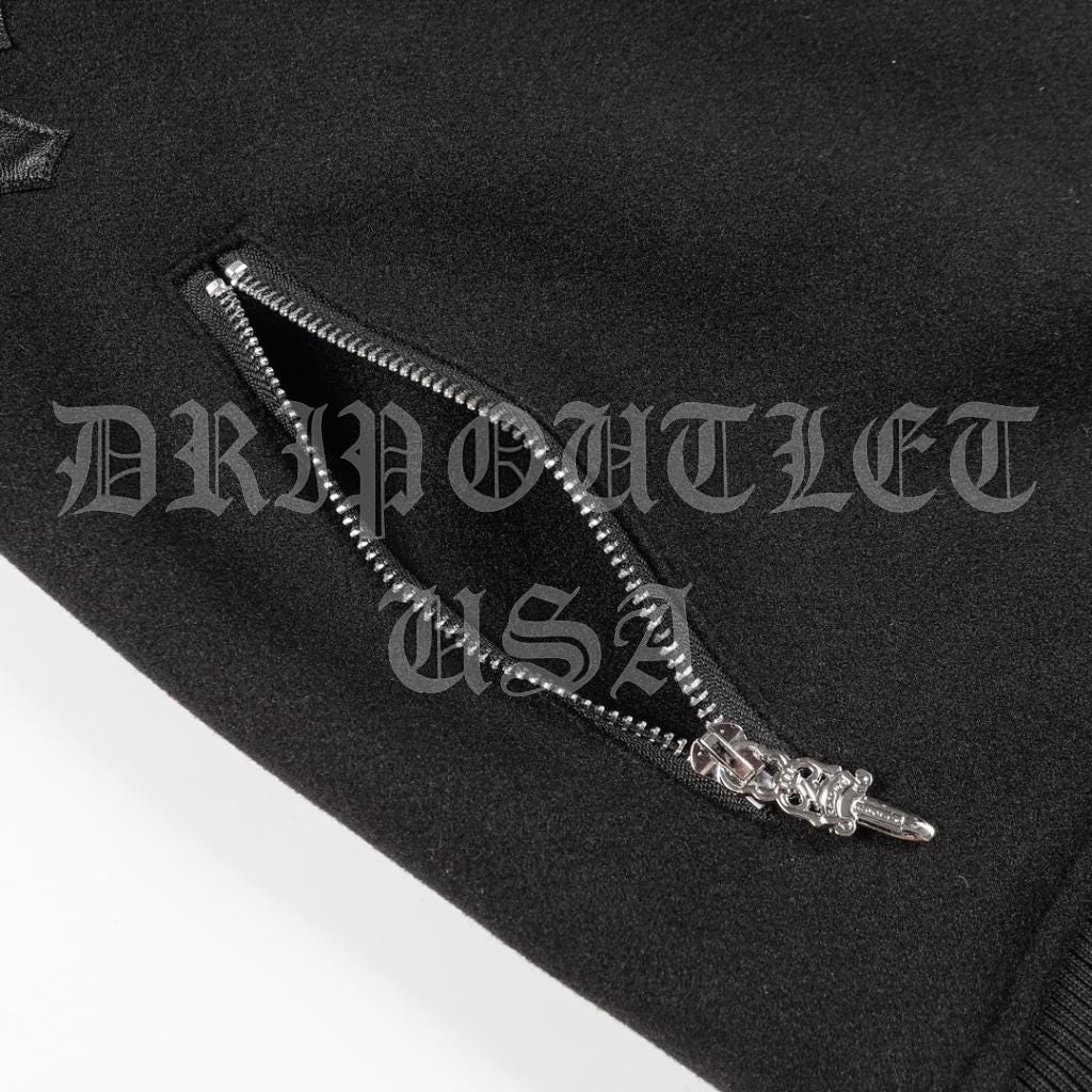 Chrome Hearts Leather Biker Jacket