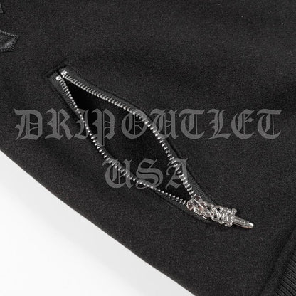 Chrome Hearts Leather Biker Jacket