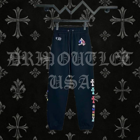 Chrome Hearts Multi Color Cross Jogger Sweat Pants