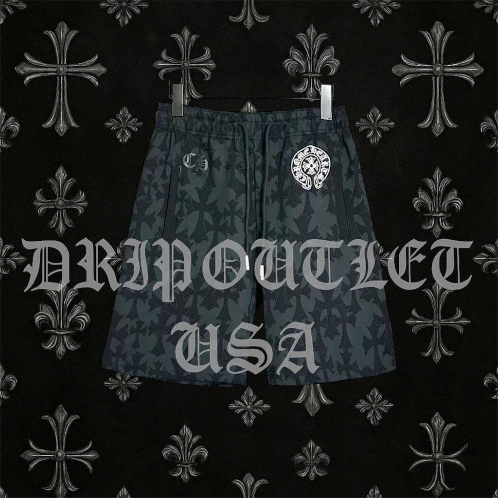 Chrome Hearts Cross Pattern Shorts