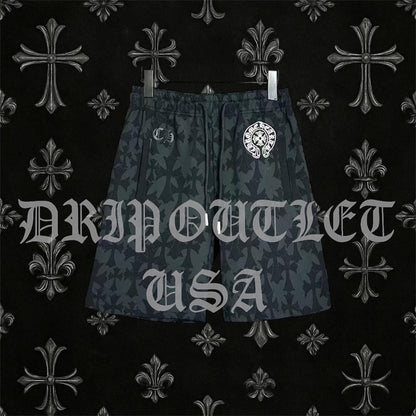 Chrome Hearts Cross Pattern Shorts
