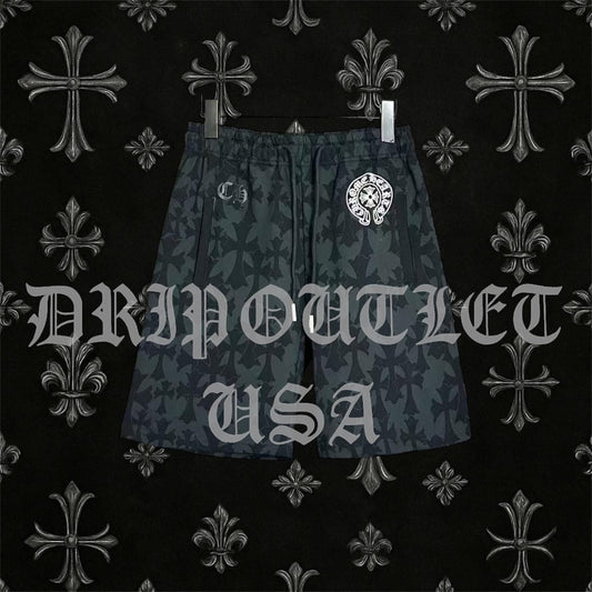 Chrome Hearts Cross Pattern Shorts