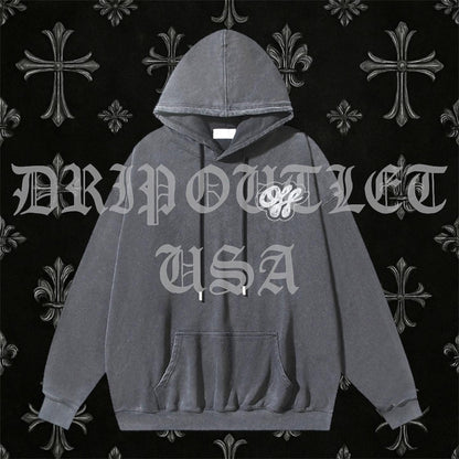 Off-White "Gray/Blue" Logo Hoodie