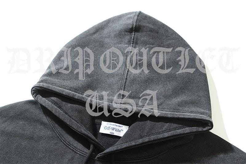 Off-White "Gray/Blue" Logo Hoodie