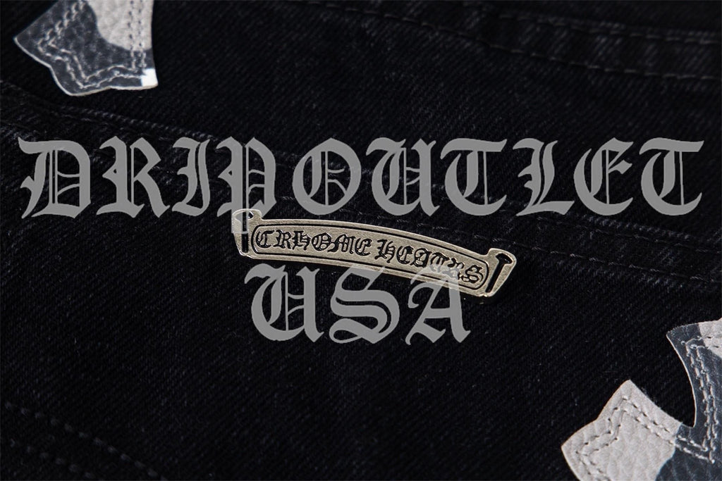 Chrome Hearts 'Black/Snow Camo' Cross Jeans