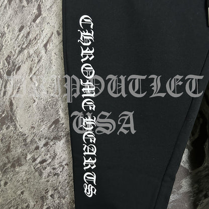 Chrome Hearts 'Gothic Font Logo' Joggers/Sweatpants - Black