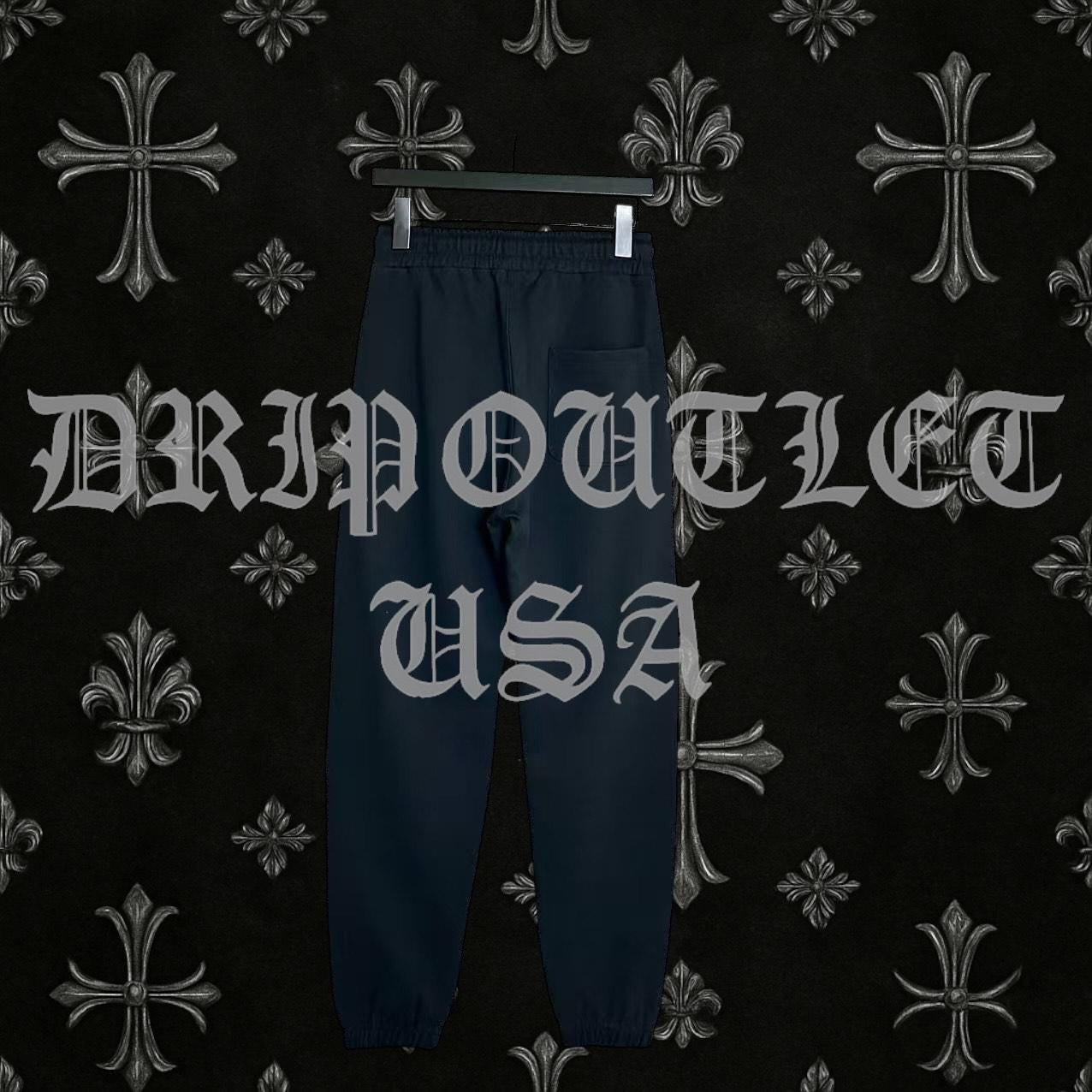 Chrome Hearts 'Triple Cross' Joggers/Sweatpants - Navy