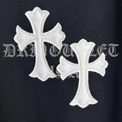 Chrome Hearts 'Leather Cross' Joggers/Sweatpants - Navy