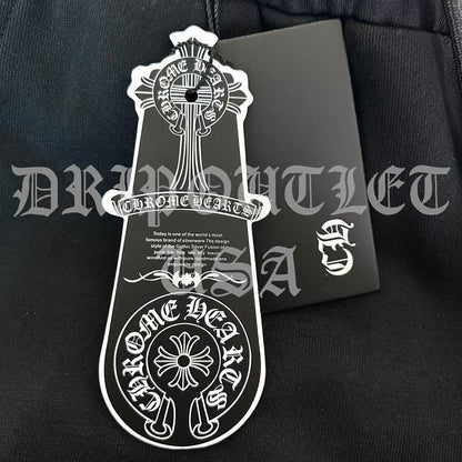 Chrome Hearts 'Leather Cross' Joggers/Sweatpants - Navy