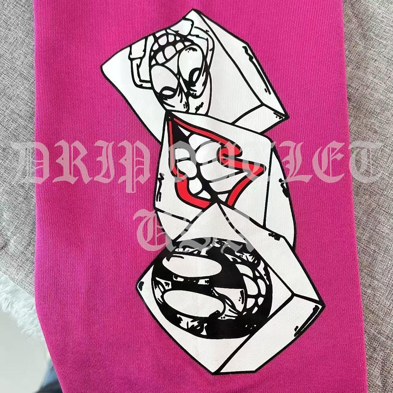 Chrome Hearts X Matty Boy "I want more not less” Joggers/Sweatpants - Pink