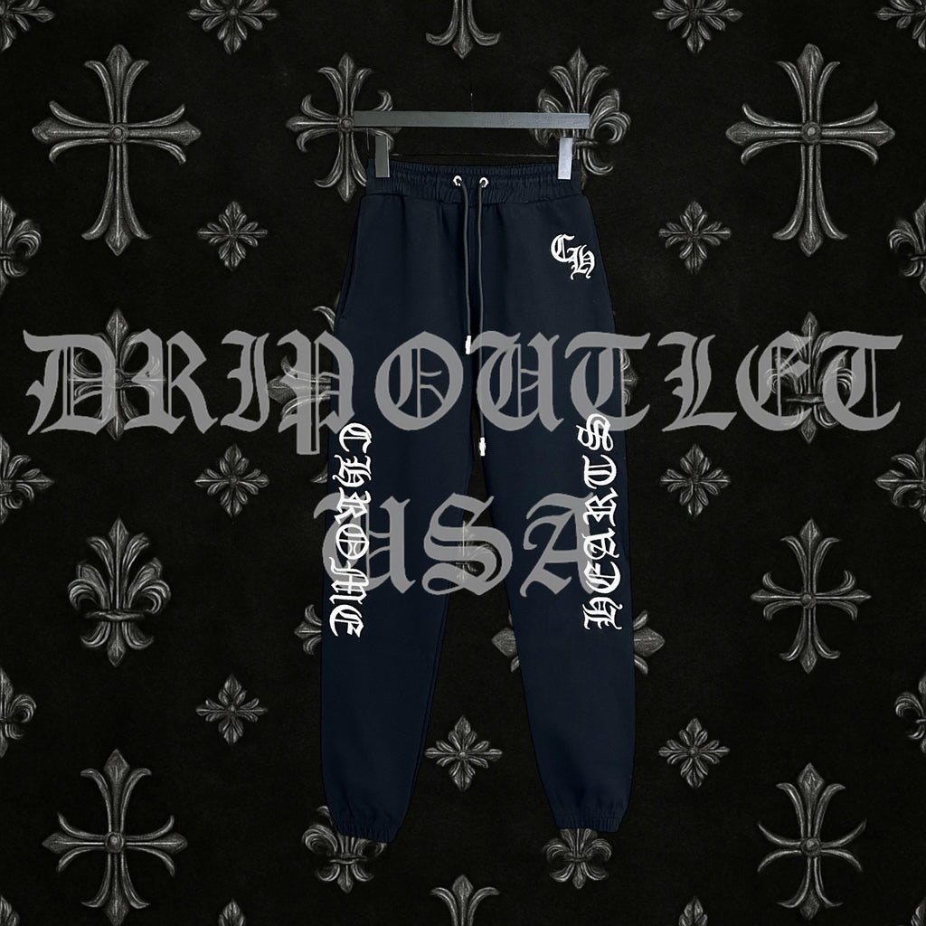 Chrome Hearts 'Gothic Font Logo' Joggers/Sweatpants - Black