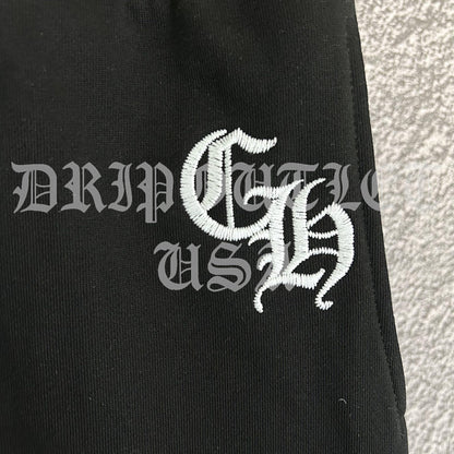 Chrome Hearts 'Gothic Font Logo' Joggers/Sweatpants - Black
