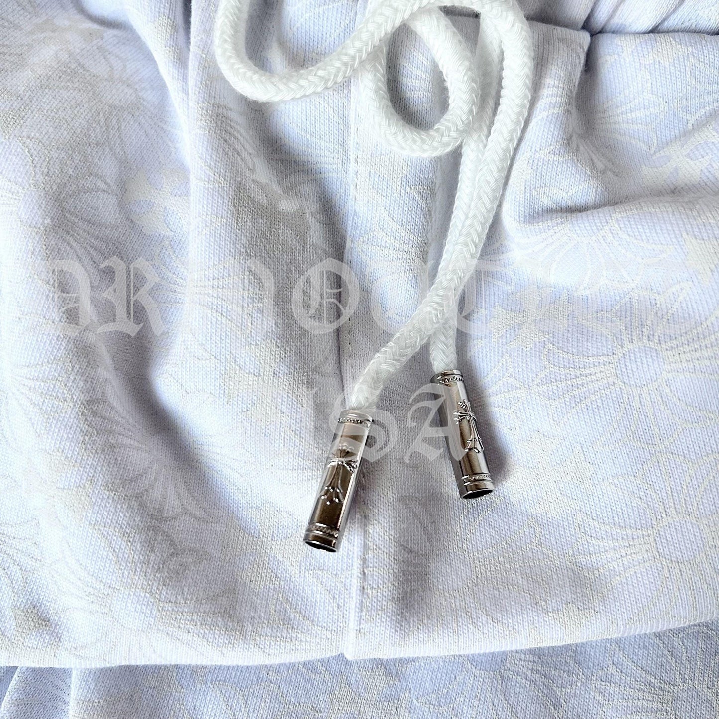 Chrome Hearts 'Gothic Font' Joggers/Sweatpants - White