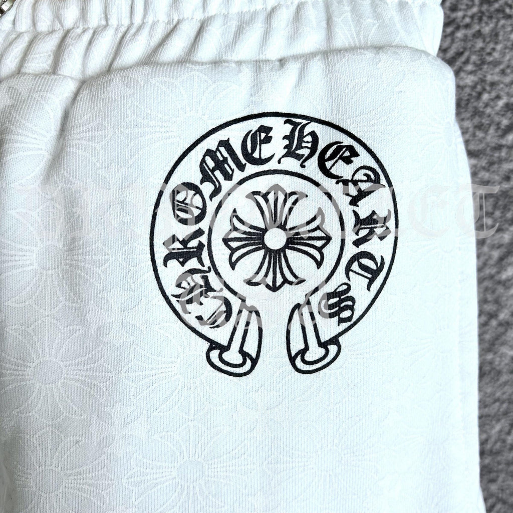 Chrome Hearts 'Gothic Font' Joggers/Sweatpants - White