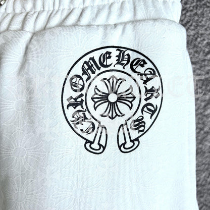 Chrome Hearts 'Gothic Font' Joggers/Sweatpants - White