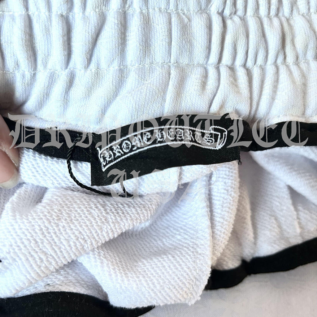 Chrome Hearts 'Gothic Font' Joggers/Sweatpants - White