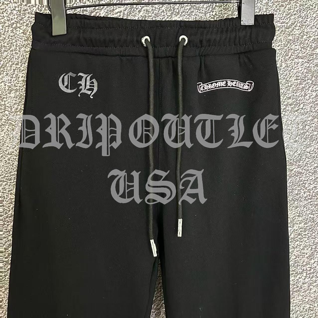 Chrome Hearts x Deadly Doll Cross Logo Joggers - Black