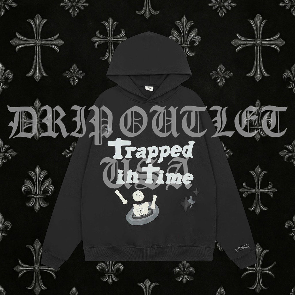 Broken Planet "Trapped in Time" Hoodie - Black