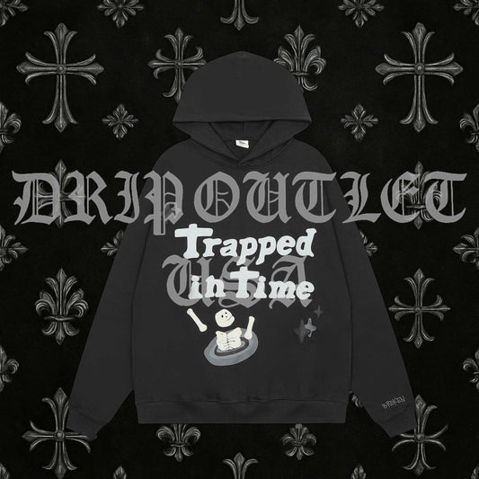 Broken Planet "Trapped in Time" Hoodie - Black