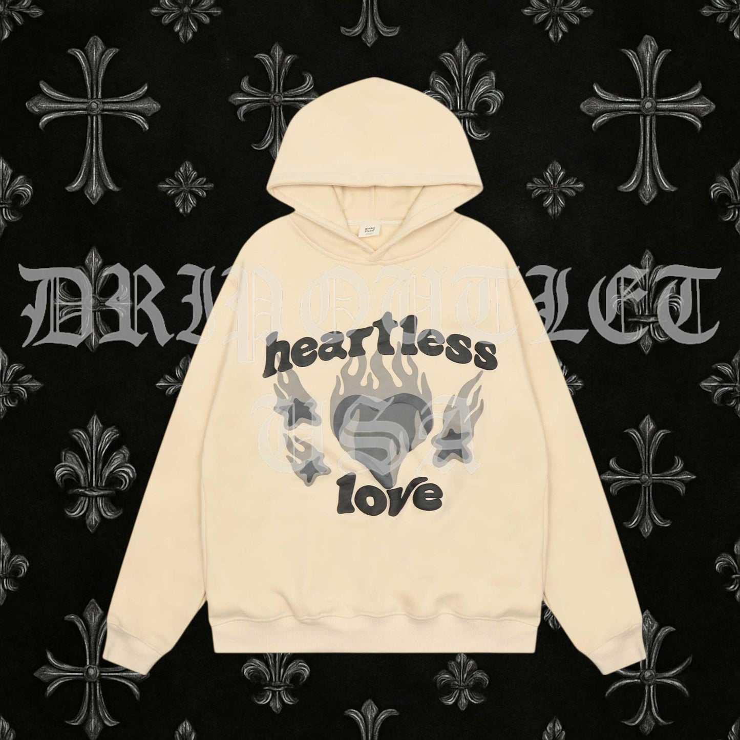 Broken Planet "Heartless Love" Hoodie - Cream