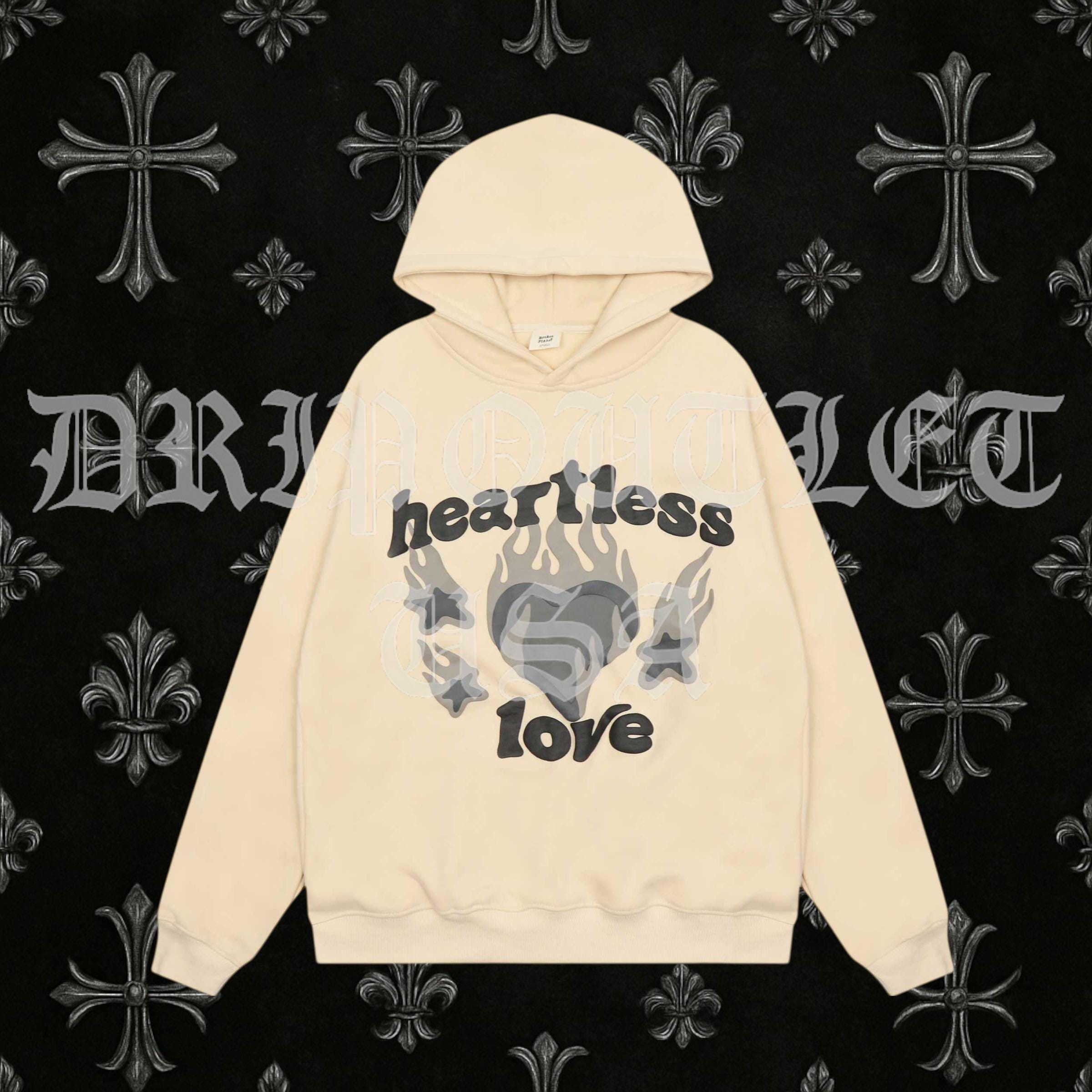 Broken Planet "Heartless Love" Hoodie - Cream