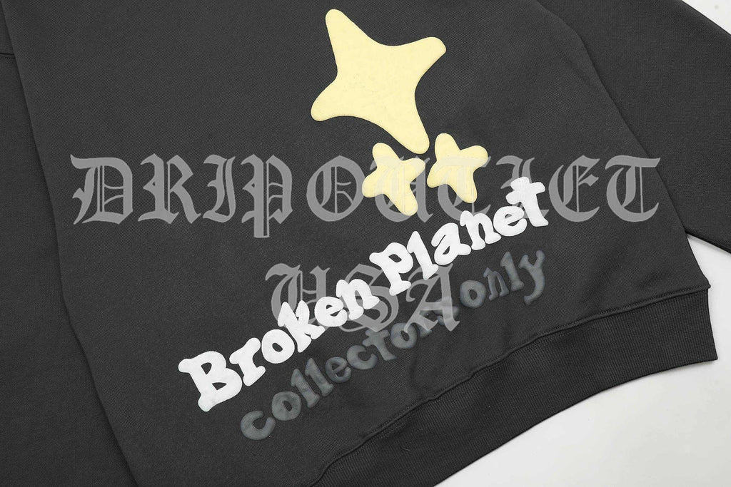 Broken Planet "Am I The Only One?" Hoodie - Black / Yellow