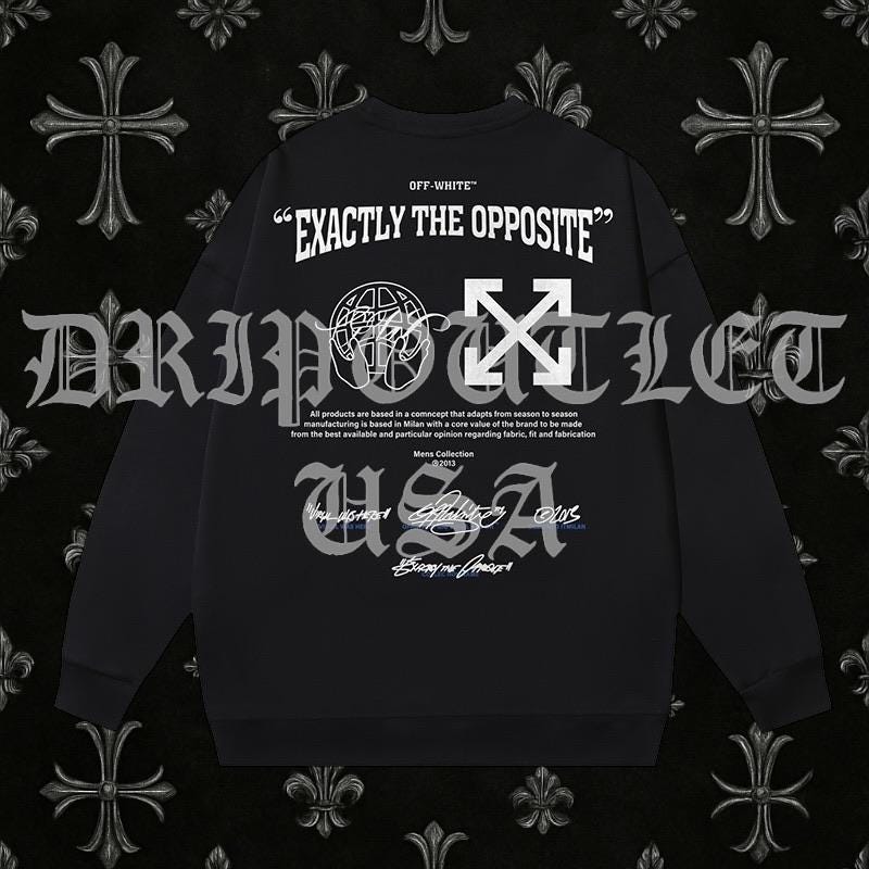 Off White "Exactly The Opposite" Sweater - Black