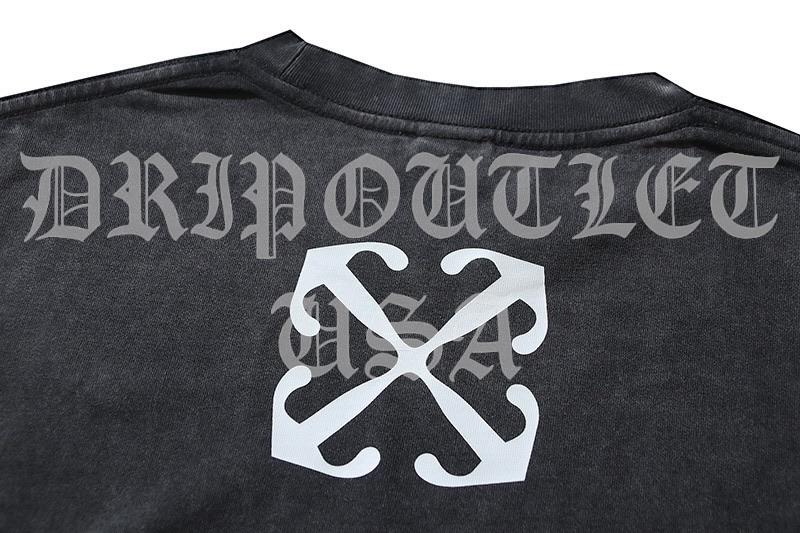 Off-White Colorful Virgin Oil Painting Short Sleeve Tee