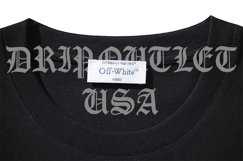 Off-White Hand Drawn Script T-Shirt - Black