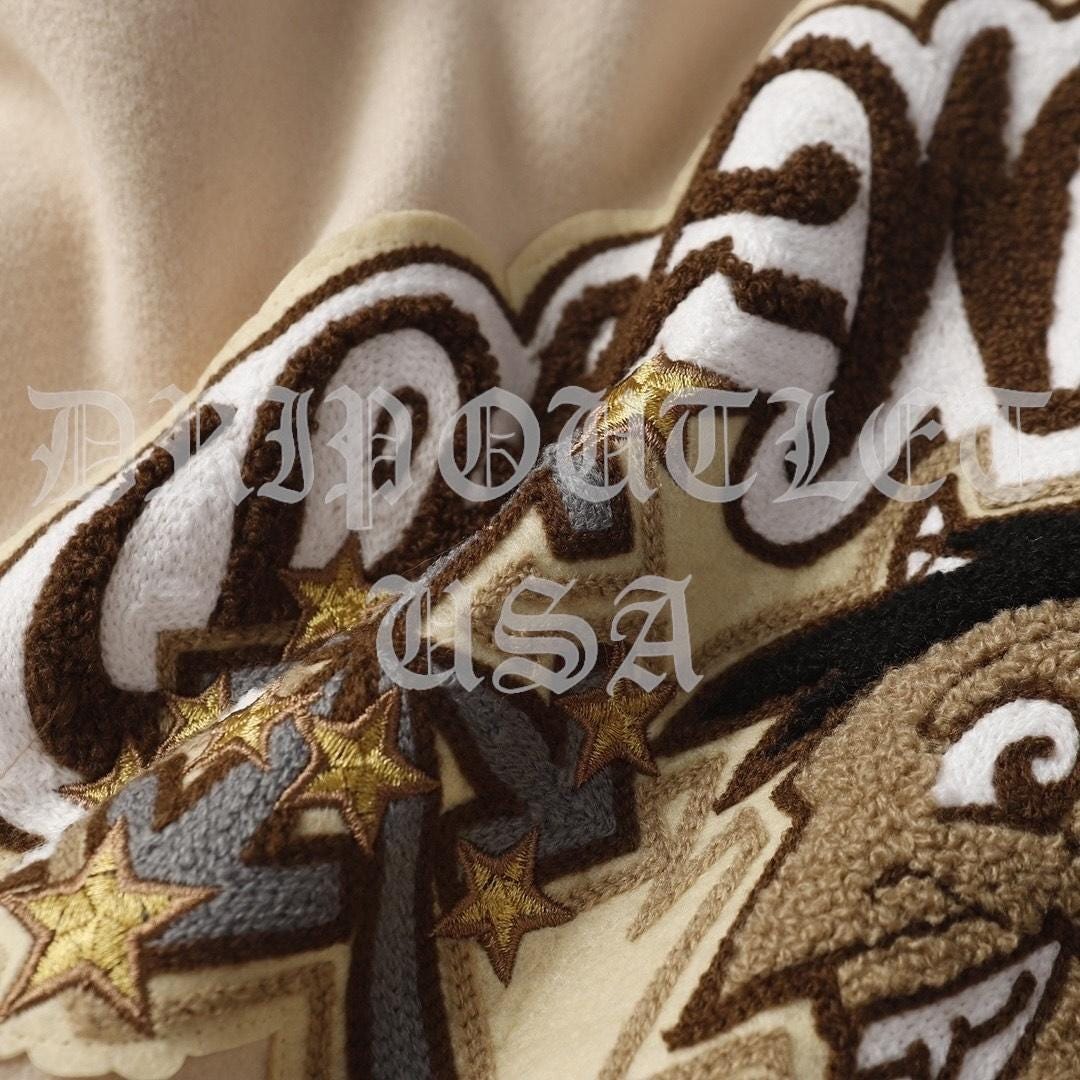 Off-White x AC Milan Varsity Jacket 'Cream/White'