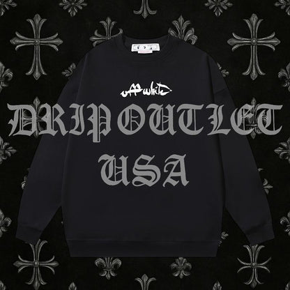 Off-White Paint Script Skate Crewneck