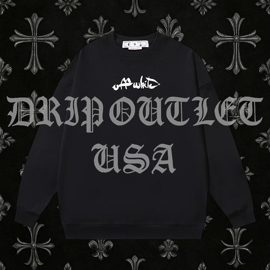 Off-White Paint Script Skate Crewneck