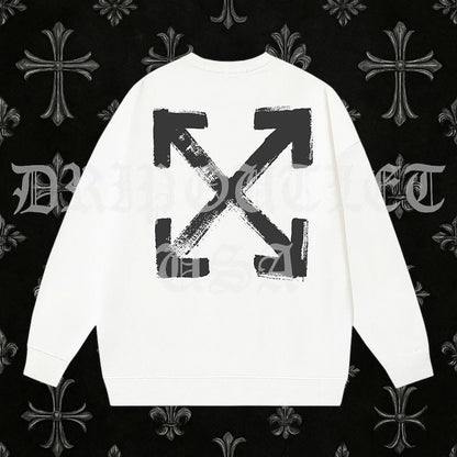 Off-White Paint Script Skate Crewneck