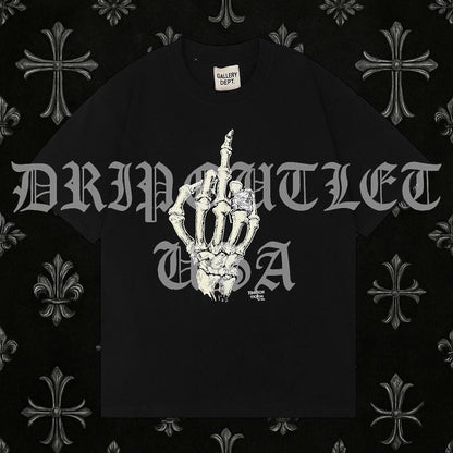 Gallery Dept. Skeleton Hand Finger Tee Shirt