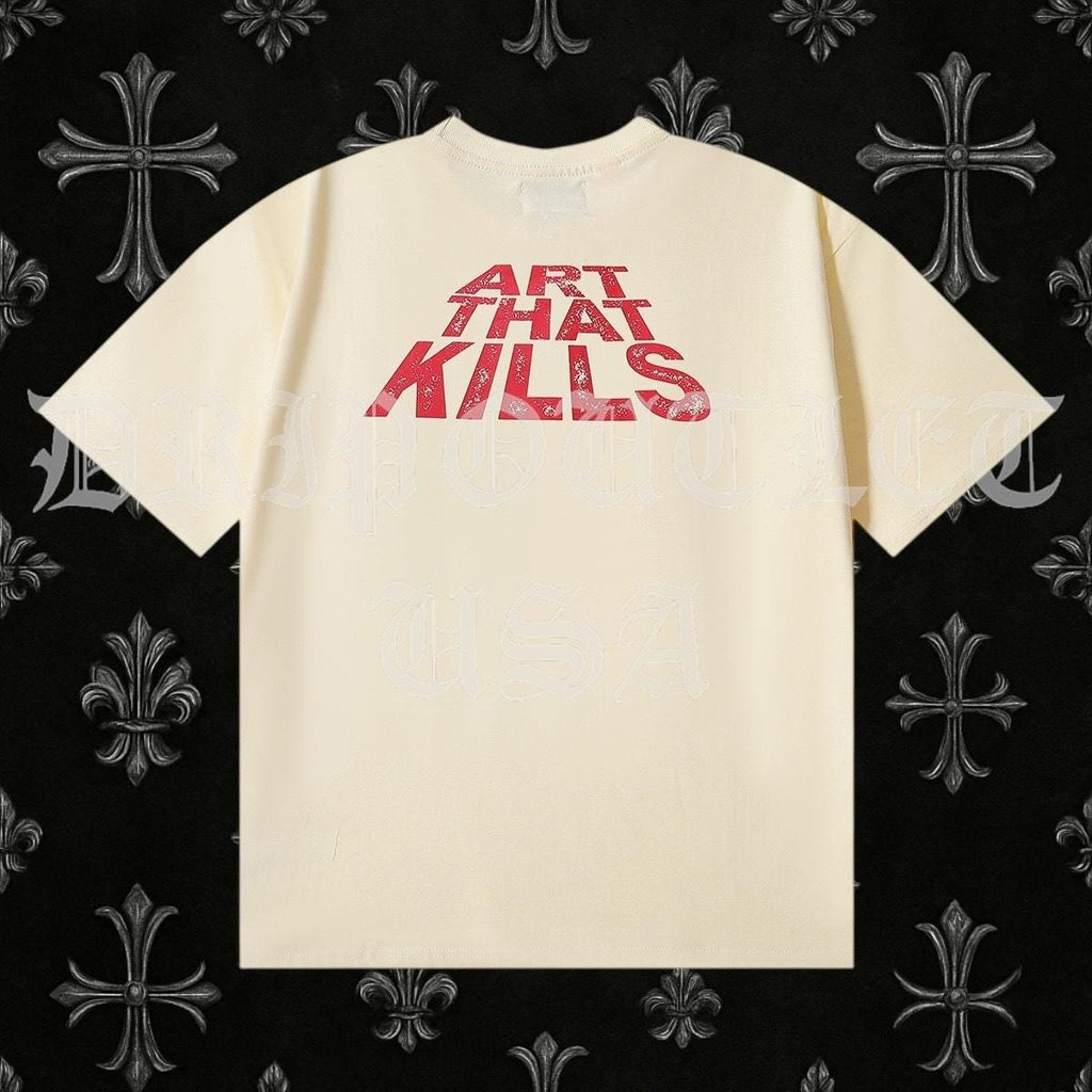 Gallery Dept. Art That Kills Snake Skull Biker Tee Shirt