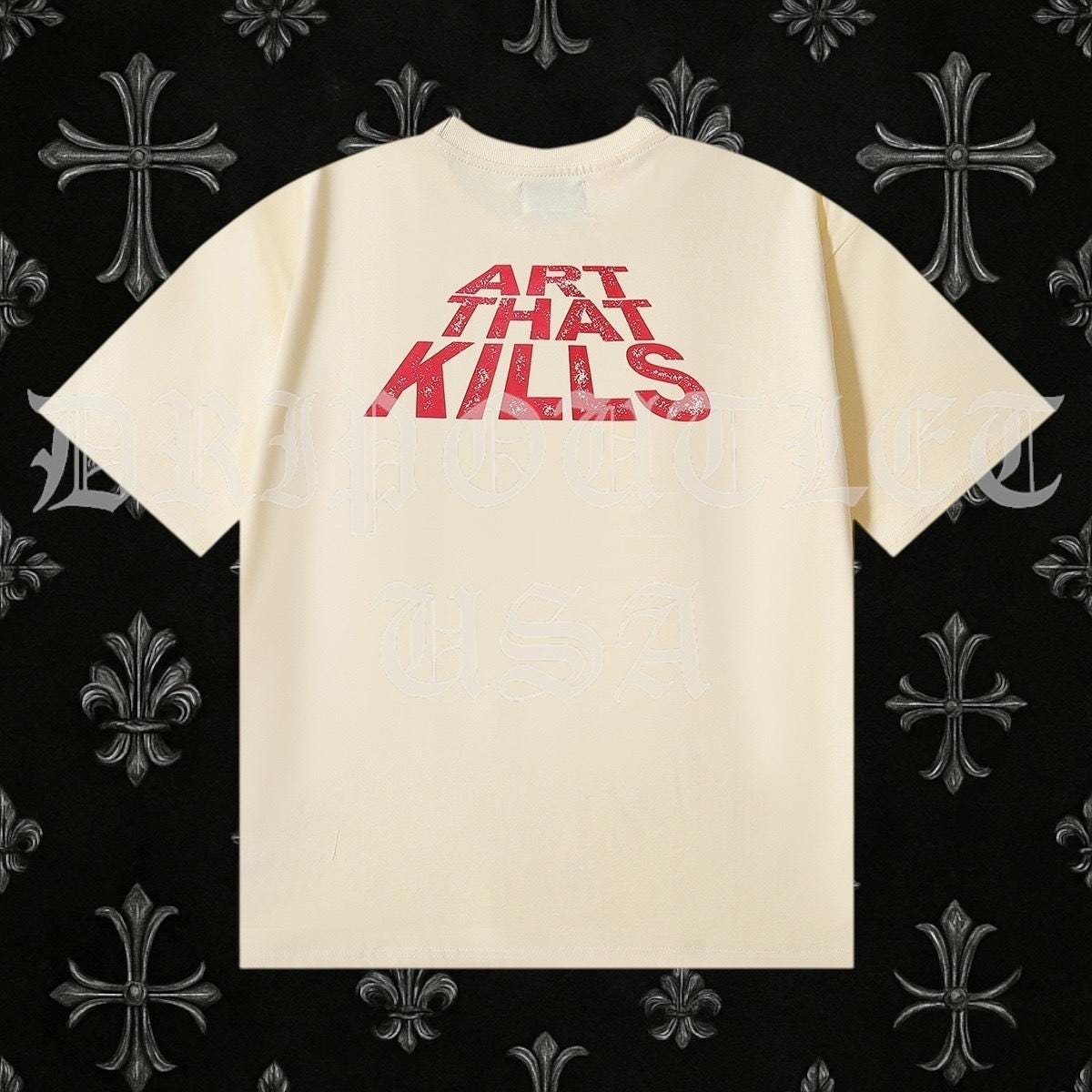 Gallery Dept. Art That Kills Snake Skull Biker Tee Shirt