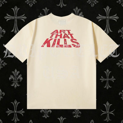 Gallery Dept. Art That Kills Snake Skull Biker Tee Shirt