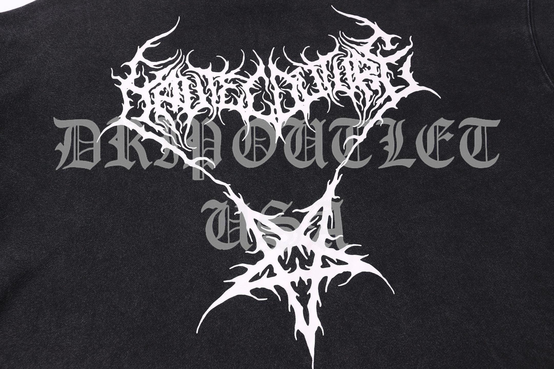 VETEMENTS 'Black Death Metal' Hoodie