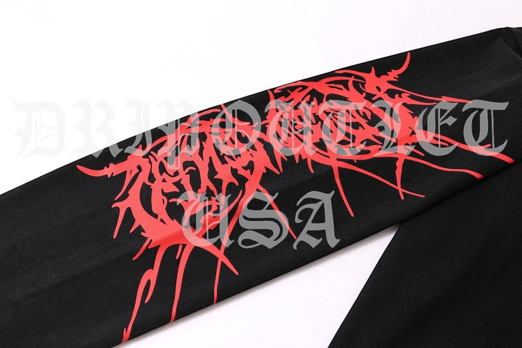 VETEMENTS Death Metal Long Sleeve Shirt - Black / Red